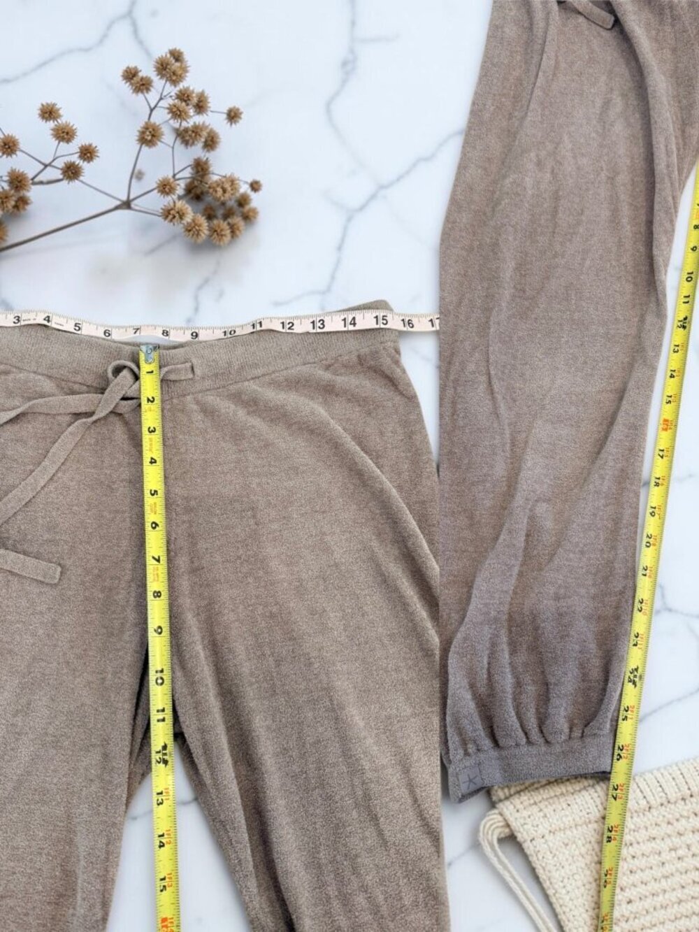 Barefoot Dreams CozyChic Ultra Lite Knit 2 Piece Set Sweatshirt & Joggers M/L? - Picture 7 of 14
